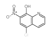 5-chloro-7-nitro-quinolin-8-ol结构式