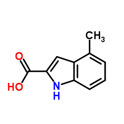 4-甲基吲哚-2-羧酸结构式