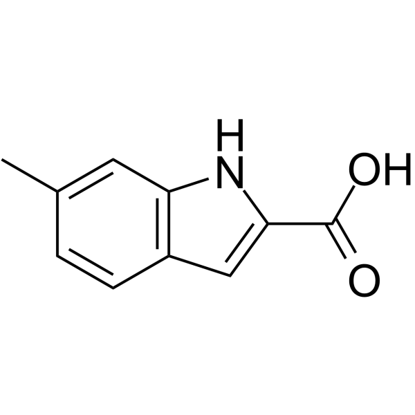6-甲基吲哚-2-甲酸结构式