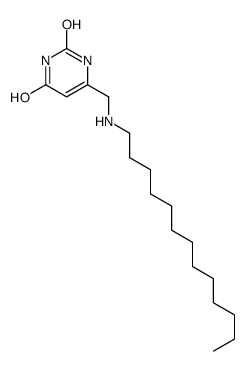 6-[(tridecylamino)methyl]-1H-pyrimidine-2,4-dione结构式