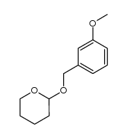 2-(3-methoxybenzyloxy)tetrahydro-2H-pyran结构式