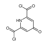 4-oxo-1H-pyridine-2,6-dicarbonyl chloride结构式
