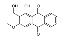 1-hydroxy-2-(hydroxymethyl)-3-methoxyanthracene-9,10-dione结构式