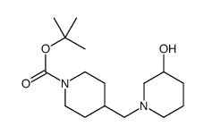4-[(3-羟基-1-哌啶基)甲基]-1-哌啶羧酸 1,1-二甲基乙酯结构式