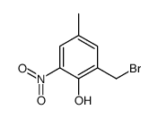 2-(bromomethyl)-4-methyl-6-nitrophenol结构式