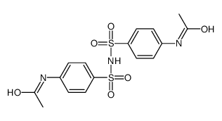 N-[4-[(4-acetamidophenyl)sulfonylsulfamoyl]phenyl]acetamide结构式