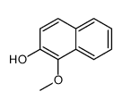 2-Hydroxy1-methoxynaphthalene结构式