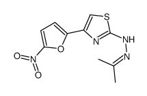 2-(2-ISOPROPYLIDENEHYDRAZINO)-4-(5-NITRO-2-FURYL)THIAZOLE结构式