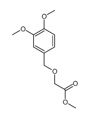 methyl 2-[(3,4-dimethoxyphenyl)methoxy]acetate结构式