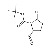 (R)-N-(tert-butoxycarbonyl)-5-formylpyrrolidin-2-one结构式