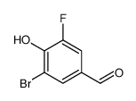 3-氟-5-溴-4-羟基苯甲醛结构式