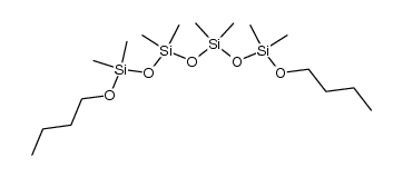 1,7-Dibutyloxy-octamethyl-tetrasiloxan结构式