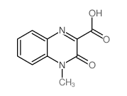 4-Methyl-3-oxo-3,4-dihydro-quinoxaline-2-carboxylic acid结构式