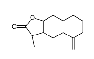 (3S,3aR,4aS,8aR,9aR)-3,8a-dimethyl-5-methylidene-3a,4,4a,6,7,8,9,9a-octahydro-3H-benzo[f][1]benzofuran-2-one结构式