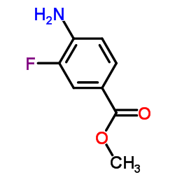 4-氨基-3-氟苯羧酸甲酯结构式