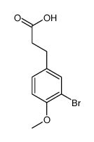 3-(3-BroMo-4-Methoxyphenyl)propionic acid结构式