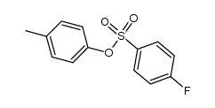 4-tolyl p-fluorobenzenesulfonate结构式