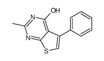 2-methyl-5-phenyl-3H-thieno[2,3-d]pyrimidin-4-one结构式