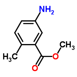 5-氨基-2-甲基苯甲酸甲酯结构式