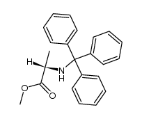 methyl N-trityl-(S)-alaninate结构式