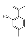 5-methyl-2-prop-1-en-2-ylphenol结构式