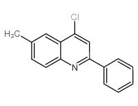 4-氯-6-甲基-2-苯基喹啉结构式