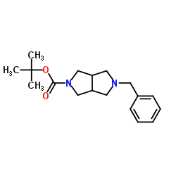 38 5-苄基六氢吡咯并[34-c]吡咯-2(1H)-羧酸叔丁酯结构式