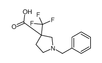 1-苄基-3-三氟甲基-吡咯烷-3-羧酸结构式