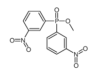 Bis(m-nitrophenyl)phosphinic acid methyl ester结构式