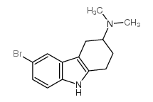6-溴-3-(二甲基氨基)-1,2,3,4-四氢-9h-咔唑结构式