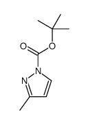 TERT-BUTYL 3-METHYL-1H-PYRAZOLE-1-CARBOXYLATE结构式