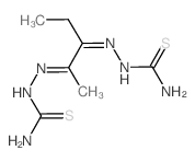 [(Z)-[(2E)-2-(carbamothioylhydrazinylidene)pentan-3-ylidene]amino]thiourea结构式