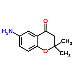 6-氨基-2,2-二甲基-苯并二氢吡喃-4-酮结构式