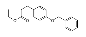 ethyl 3-(4-phenylmethoxyphenyl)propanoate结构式
