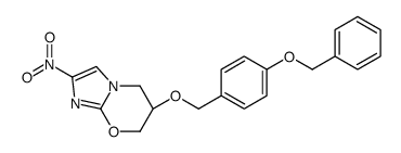 (6S)-2-nitro-6-[(4-phenylmethoxyphenyl)methoxy]-6,7-dihydro-5H-imidazo[2,1-b][1,3]oxazine结构式