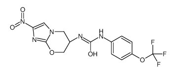 1-[(6S)-2-nitro-6,7-dihydro-5H-imidazo[2,1-b][1,3]oxazin-6-yl]-3-[4-(trifluoromethoxy)phenyl]urea结构式