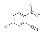 6-甲基-3-硝基-吡啶-2-甲腈结构式