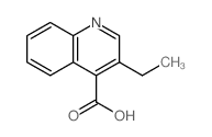 4-Quinolinecarboxylicacid, 3-ethyl-结构式