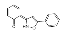 6-(5-phenyl-1,2-oxazol-3-ylidene)cyclohexa-2,4-dien-1-one结构式