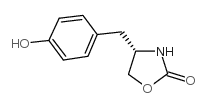 (S)-(-)-4-(4-羟基苄基)-2-噁唑烷酮结构式