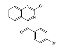 2-chloro-4-(p-bromobenzoyl)quinazoline结构式