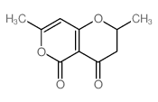 2,7-Dimethyl-2,3-dihydro-4H,5H-pyrano[4,3-b]pyran-4,5-dione结构式