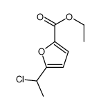 ETHYL 5-(1-CHLOROETHYL)-2-FUROATE结构式