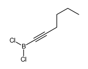 dichloro(hex-1-ynyl)borane结构式