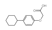 Acetic acid,2-(4-cyclohexylphenoxy)-结构式