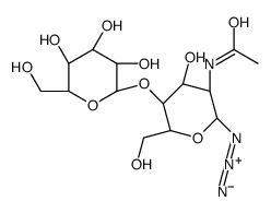 2-(Acetylamino)-2-deoxy-4-O-(&beta;-D-galactopyranosyl)-&beta;-D-glucopyranosyl Azide结构式
