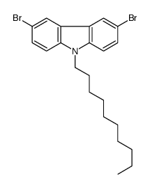3,6-dibromo-9-decylcarbazole结构式