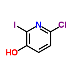 6-氯-2-碘-3-羟基吡啶结构式