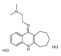 dimethyl-[2-(7,8,9,10-tetrahydro-6H-cyclohepta[b]quinolin-11-ylazaniumyl)ethyl]azanium,dichloride结构式