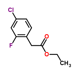4-氯-2-氟苯乙酸乙酯结构式
